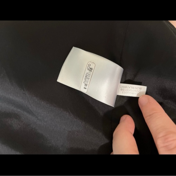 Donna Karan Black and White Tweed Blazer Size 16 - Picture 7 of 9